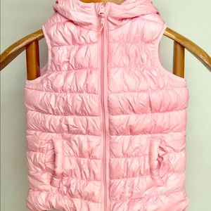 Pack Away Hooded Gilet, Pink, 8y - Avenue Kids